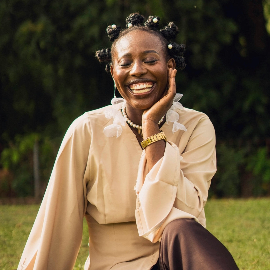 Black woman smiling