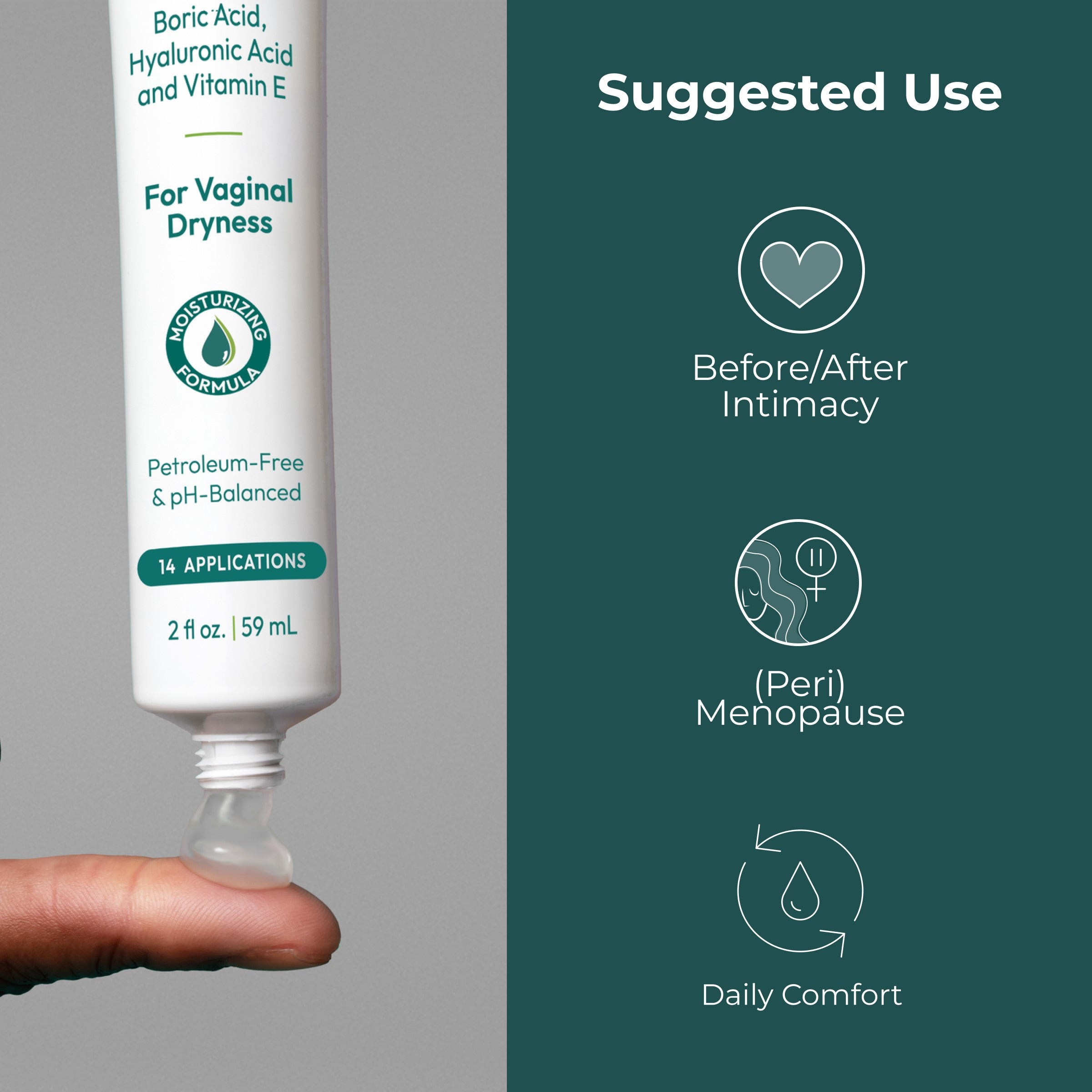 pH-D Feminine Health Vaginal Moisturizing Gel suggested use