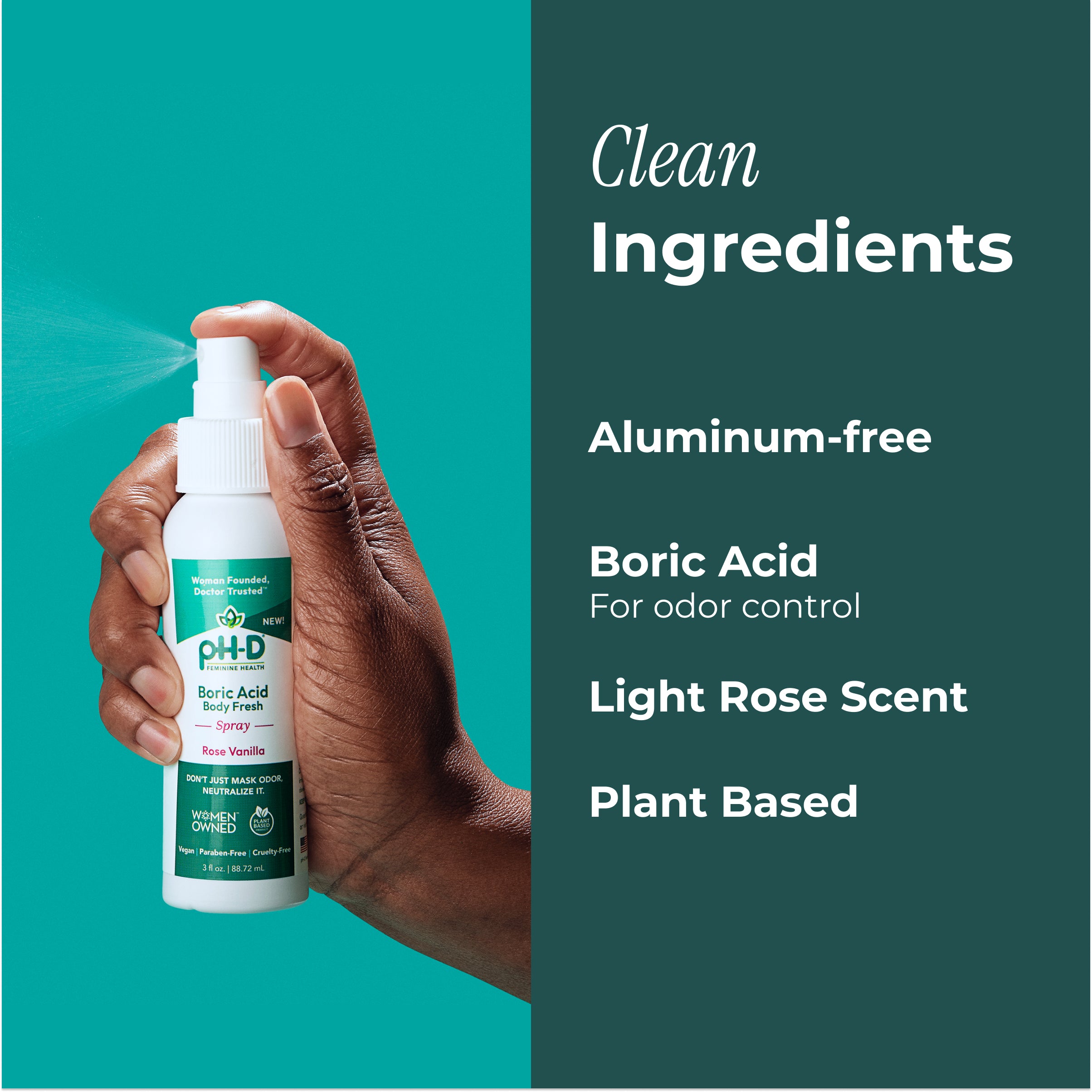 Boric Acid Body Fresh Spray