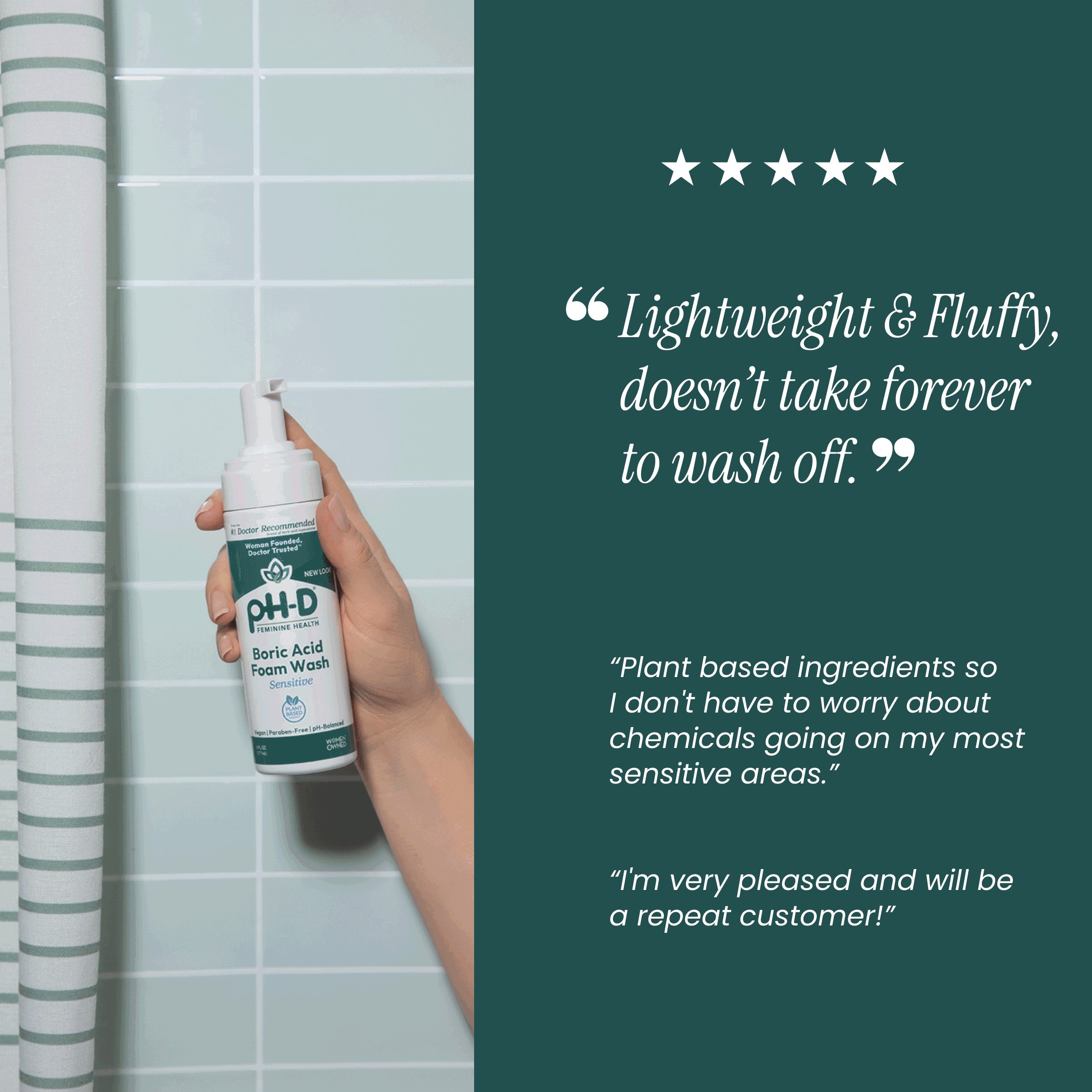 Boric Acid Foam Wash