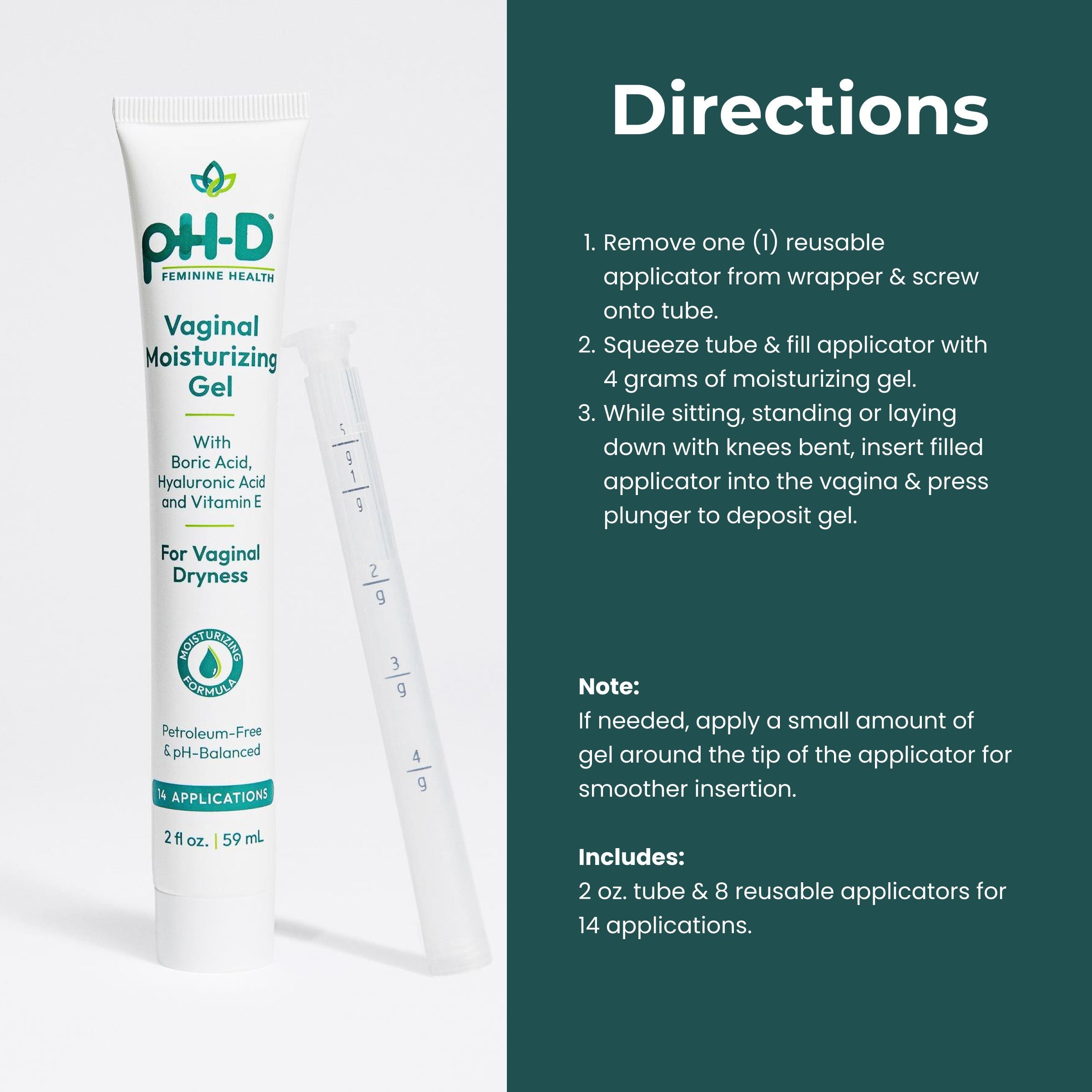 vaginal moisturizing gel directions