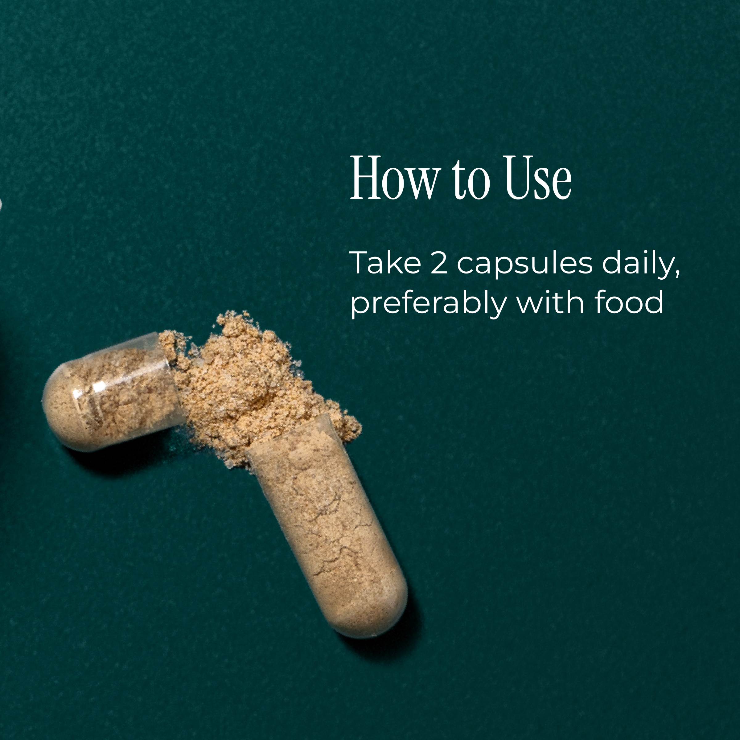 pH-D Creatine Cognitive Clarity capsule with powder and text on a dark green background