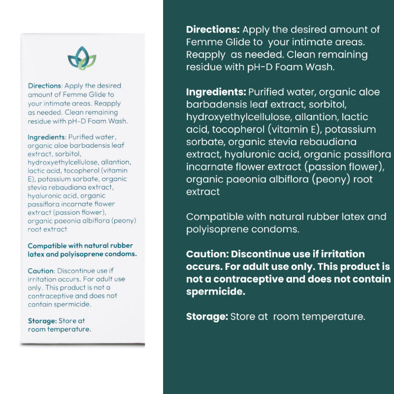 Product label with directions, ingredients, and compatibility information on a white and green background.