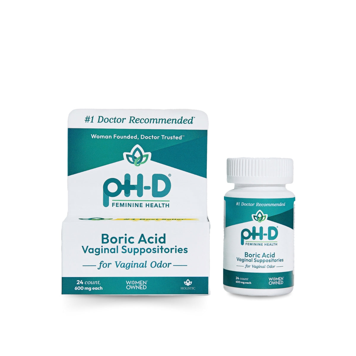pH-D Feminine Health Boric Acid Suppositories