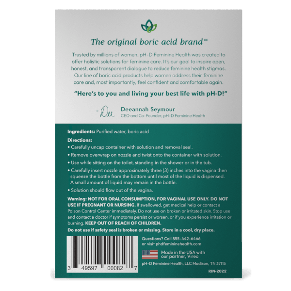 Vaginal Boric Acid Rinse