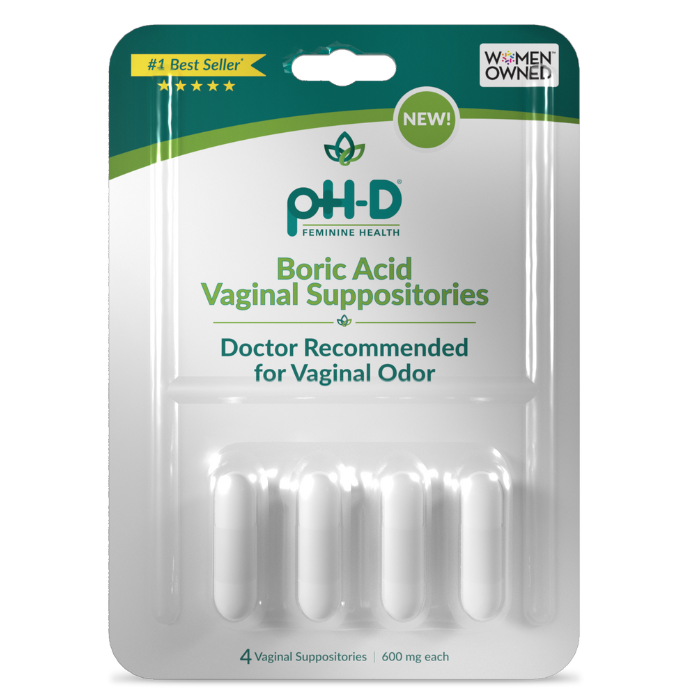 pH-D Boric Acid Suppositories Travel
