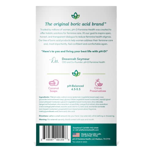 pH-D Boric Acid Rose Vanilla Foam Wash - 2 pack