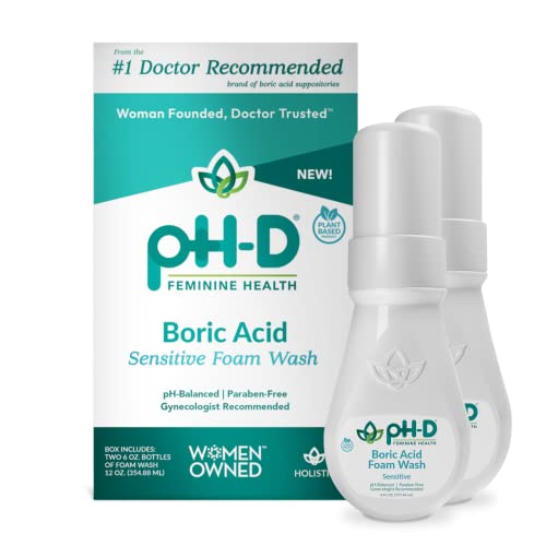 pH-D Boric Acid Sensitive Foam Wash - 2 pack