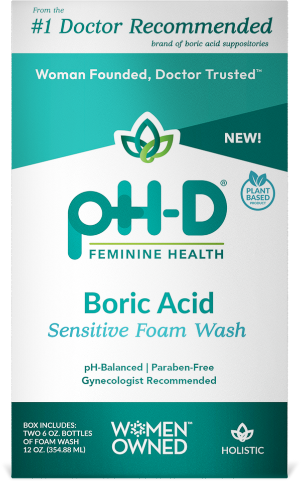pH-D Boric Acid Sensitive Foam Wash - 2 pack